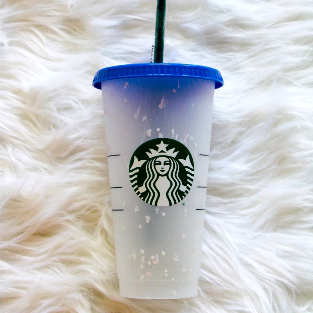 Starbucks Color Changing Cold Cup and Straw